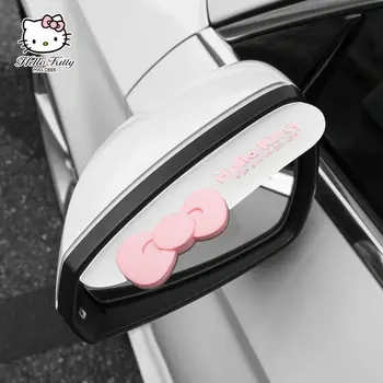 Hello Kitty, Oglinda Retrovizoare Auto Impermeabil Sticker Auto Geam Desene Animate Sanrio Kawaii Rainshield Reflector Autocolant Decorativ