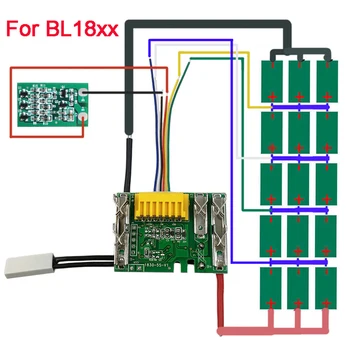 1 buc PCB Circuit/Circuit cu LED-uri Bord BL1830 Baterie Li-Ion PCB Circuit de Protecție de Bord Pentru Makita 18V 3 6 9Ah Instrumente de Baterie