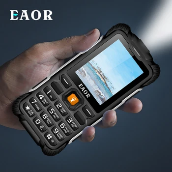 EAOR 2G Telefon Robust 3000mAh Suport de Încărcare Inversă IP68 Apă/Praf-dovada Push-buton de Tastatură pentru Telefon Telefoane sunt Dotate cu Telefon