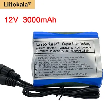 Liitokala 12V 3000mAh baterie 18650 Li-ion Reîncărcabilă litiu baterii pentru camera CCTV 3A Baterii