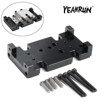 YEAHRUN Negru Aliaj Metalic cutie de Viteze Mini Placa Pentru 1/10 RC SCX10 D90 D110 TF2