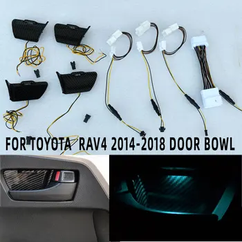 Ușa Castron Atmosferă de Lumină Pentru Toyota RAV4 2014 2015 2016 Interior LED Albastru Portiera Castron se Ocupe Cadru de Lumină Pentru RAV4 2017 2018