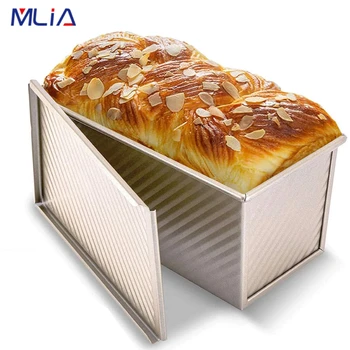 MLIA Dreptunghiulară Tigaie Pâine din Oțel Carbon se Lipeasca Burduf cu Capac Toast Cutie de Mucegai Pâine Mucegai Eco-Friendly, Instrumente de Copt pentru Prăjituri
