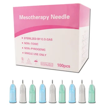 100buc / Cutie Vânzare Fierbinte Nedureros Ac Mic Mezoterapie cu Ac 30g 32g 4mm Pentru Acid Hialuronic Ac Hipodermic