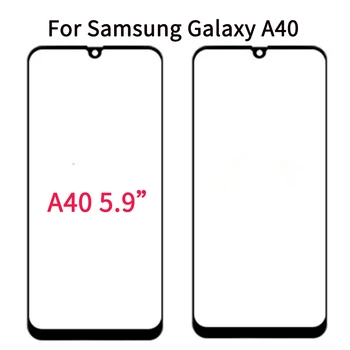 Pentru Samsung Galaxy A40 Touch Screen Geam Frontal Panoul LCD Exterior LensDisplay Cu OCA Lipici SM-A405FN 2019 Înaltă Calitate
