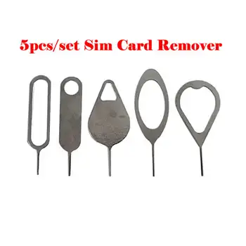 5pcs Telefon Mobil Cartela Sim Pin Remover Ac Piese de schimb Tool Kit pentru iPhone, Samsung, Blackberry, Xiaomi, Oppo, Huawei Reparații
