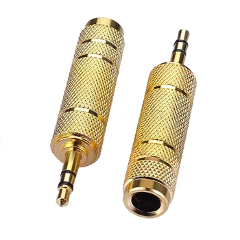 6,35 mm Plug de sex Masculin Feminin De 3,5 mm Conector pentru Căști Amplificator Audio Adaptor Microfon AUX 6.3 Converter 3.5 Mm Pentru Căști