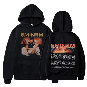Eminem De Management Al Furiei Tur Hoodie Vintage Harajuku Maneca Lunga Tricouri Culoare Solidă De Imprimare Bărbați Femei Pulover De Îmbrăcăminte