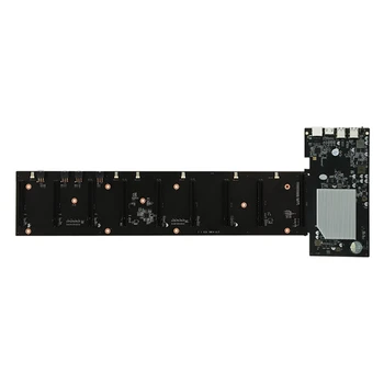 ETH-HSW3 BTC Mining Placa de baza 8 Cărți PCIE X16 Slot 67mm Teren DDR3 so-DIMM de Memorie MSATA USB 2.0 Placa de baza