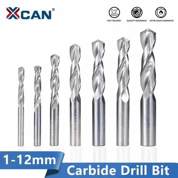 XCAN Tungsten Carbide Drill 1-12mm Pentru Strung CNC Machine Gun Burghiu Metal Gaura de Foraj Cutter