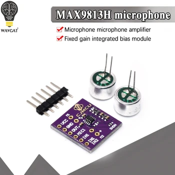 MAX9813H Microfon Modulul Amplificator de Microfon Amplificator Modul Dublu de Intrare pentru a Obține Fix Integrat Părtinire CJMCU-9813