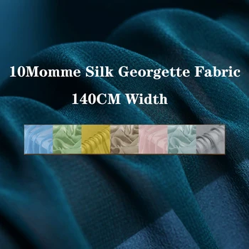 Vara Noi 10Momme 140cm Latime 100% Mătase de Dud Georgette Material pentru Rochia de Cusut Brand Design Manual Diy Simplu Vopsit Vânzare