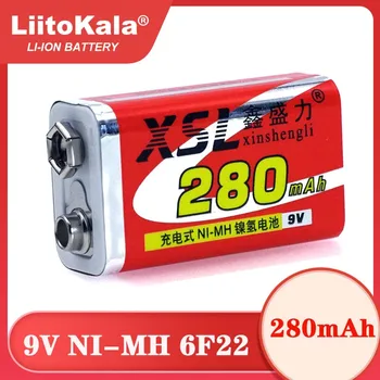 XSL Noi 9V 6F22 280mAh Ni-MH baterie Reîncărcabilă pentru Multimetru Microfon cu Control de la Distanță Jucărie KTV utilizare