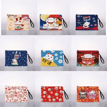 Pentru femei sac de cosmetice Japoneze cat noroc tipar digital sac de cosmetice de călătorie sac de depozitare cu sac de cosmetice