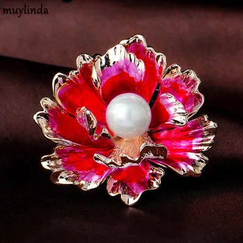 Muylinda Floare Pearl Broșe Pentru Femei La Modă Brosa Ace De Pin Rever Accesorios Mare Brosa Bijuterii Pentru Cadou De Absolvire