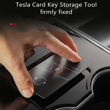 Model3 Card Limitator Cheie De Inducție Slot Pentru Card De Start Poziția Carte Autocolant Modificat Tesla Acrilice De Interior Accesorii