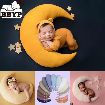 Copil Pălărie Prezintă Fasole Luna Perna Stele Set Nou-Născut Recuzită Fotografie Sugari Foto Accesorii