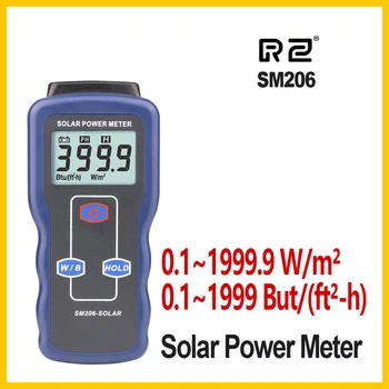 RZ Solar Power Meter Contor de Lumină Radiația Solară Tester Optic Solare Cercetare Sticlă Intensitatea Luminii Date de Vârf așteptare SM206