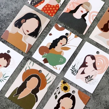Cercel de Afișare Bijuterii Carduri Mixte Colier Cercei Știfturi Card Femei Bijuterii Imprimate Ambalare Card Hang Tag-ul DIY Carton