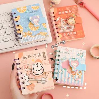 Coreea de Desene animate PocketBook Mini Drăguț Bobina Carte Portabil Notepad Mesaj Memo Caiete pentru Elevi Birou Simplu Jurnal Cadou