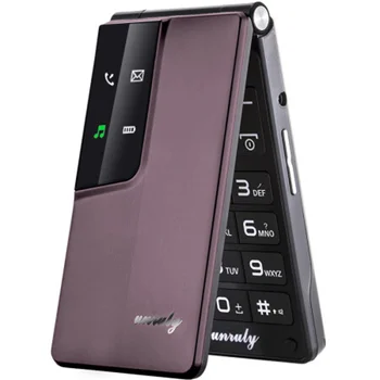 2.8 inch Ecran Buton Flip Telefon Mobil Dual Sim Celular Vibrații Real Big Tastatură Radio FM Senior Ieftine Telefoane mobile