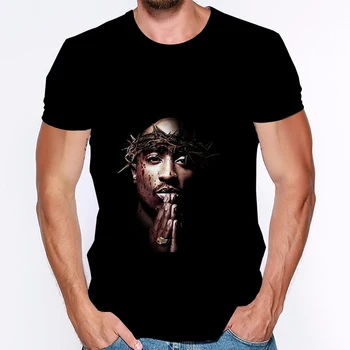 Top Rap Tupac Shakur 2Pac T-shirt Legendarul Rapper-ul de Imprimare 3D pentru Bărbați și Femei de Moda Casual Camisetas Hombre Supradimensionate Sus
