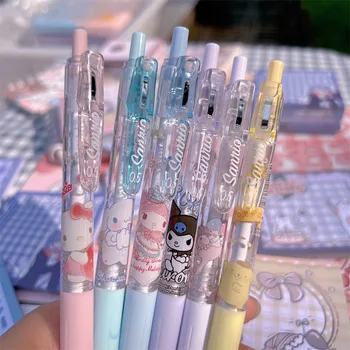 1/5/6buc Set Kawaii Sanrio Roller Ball Pen Desene animate Anime Papetărie Kuromi Melodia Mea Cinnamoroll 0.5 MM Negru Student Utilizare