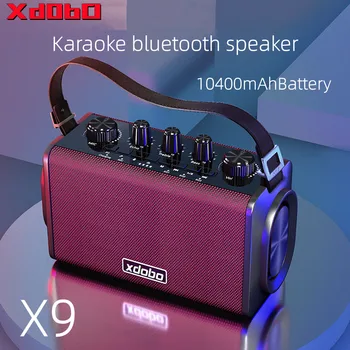 Xdobo X8 X9 60W Difuzor Bluetooth Portabil Coloana Karaoke în aer liber rezistent la apa Subwoofer Stereo Suport TF Card Banca de Putere Boombox