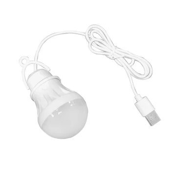 Lumina de citit cu LED Felinar Portabil Camping Lampa Mini Bec 5V USB Lumina de Noapte Plug In Power Carte Lampă de Masă Lumină Super Birght