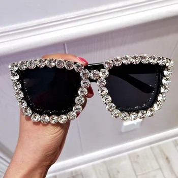 2018 ochelari de Soare pentru Femei Piața de Epocă ochelari de soare Brand de Lux Stras ochelari de Soare pentru Femei Supradimensionat ochelari UV400