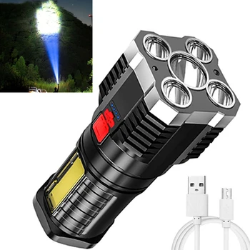 Lanterna Super-Luminos LED Ultra Puternic Lanterna Led-uri Built-in Baterie Reîncărcabilă Lumina Partea Aventură în aer liber Lanterna
