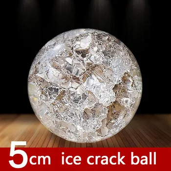 5/6cm Cristal de Gheață Sparge Balonul cu Suport de Pahar Sfera Feng Shui Ornament Rocky Fântână Decorativă Balonul Figurina Decor Acasă