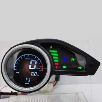 Universal Digital Motocicleta Oeter LCD Metru Speeeter Tahometru Manometre cu Lumina de Noapte