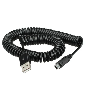 USB 2.0 la MINI USB Primăvară Cablu de Date Spirală Spiralat 5 Pini Adaptor Digital de Date USB Cabluri de Încărcare Conector USB Cablu de încărcare