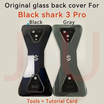 Nou Pentru Blackshark 3 pro Capac Baterie Spate Panou de Sticlă Ușa din Spate Caz Pentru Black Shark 3S Capacul din Spate Cu camera lentilă de sticlă