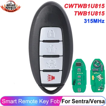 KEYECU CWTWB1U815 de la Distanță Inteligent Cheie Pentru Nissan Sentra, Versa 2013-2018 Sunny Teana Sylphy 315MHz ID46 PCF7952A TWB1U815 sistemului de acces fără cheie