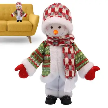 30cm de Crăciun, om de Zăpadă care Cântă cu Baterii Copii Cadou de Crăciun Electric Cântând Păpușă de Crăciun Jucărie de Pluș Pentru Decor