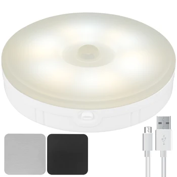 Noile Lumini de Noapte Senzor de Mișcare de Noapte Led-uri Lampă de Iluminat pentru Copii Cadouri USB de Încărcare Fascicul de Unghiul Dulap Perete de Decorare Dormitor