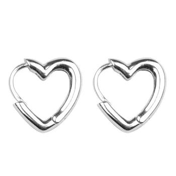 Kawiia 100% Argint 925 de Lux Moda Bijuterii Cercei in forma de Inima Drăguț Hoop Cercei pentru Femei Aretes De Mujer