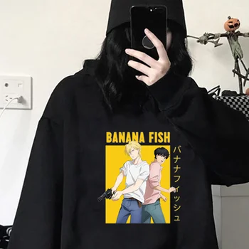 banana pește hanorace de sex masculin streetwear Coreea de anime bărbați îmbrăcăminte jachete grunge Coreea