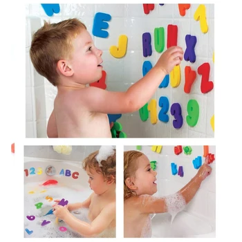 Fierbinte 36buc/Set Alfanumerice Scrisoare Baie de Puzzle Jucării pentru Copii EVA Copiii Nou de Educație Timpurie Fierbinte de Vânzare Clasice Jucarii de Baie de Aspirație de Până La