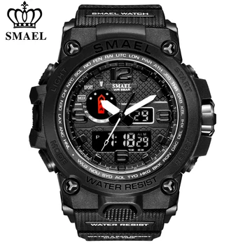 SMAEL1545D Ceas Sport Pentru Barbati Armata LED-uri Impermeabil Ceasuri Barbati Top Brand de Lux Digital Cuarț Ceas de mână de sex Masculin încheietura mâinii Cronometru