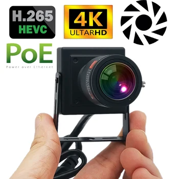 H. 265 POE HD 8MP 2.8-12mm Zoom Manual Camera IP de Interior 4K 2160P Mini Securitate PE VIF P2P CCTV Cam Sistem de Supraveghere Video