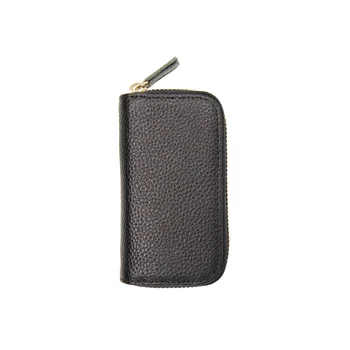 Cheie piele de Culoare Solidă Caz portofel Card de Caz cu Fermoar Fermoar Multifunctional Cheie de la Ușa de Caz