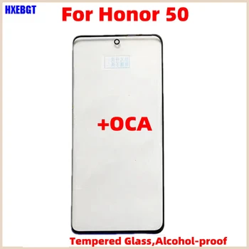 Cu OCA Ecran LCD de Exterior Lentilă de Sticlă Pentru Onoare 50 Panoul Frontal Temered Lentile de Sticlă Capac Obiectiv Piese de schimb