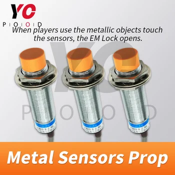 Metal-Senzor de Camera de Evacuare elemente de Recuzită Același Timp, Versiunea Folosi obiect de metal pentru a atinge metal senzori în același timp, pentru a debloca