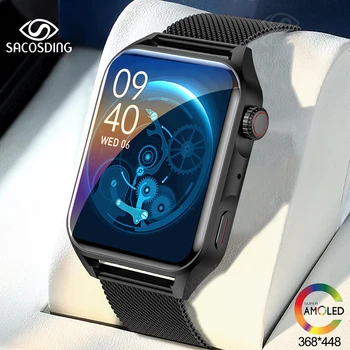 Noua Moda Ceas Inteligent Bărbați AMOLED Display HD Cadran Personalizat Răspuns Apel ceasuri Femei Impermeabil Sport Smartwatch Pentru Xiaomi Apple