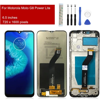 Pentru Motorola Moto G8 Putere Lite Display LCD Touch Screen Digitizer Asamblare XT2055-2 Inlocuire Ecran Gratuit Instrumente de 6.5