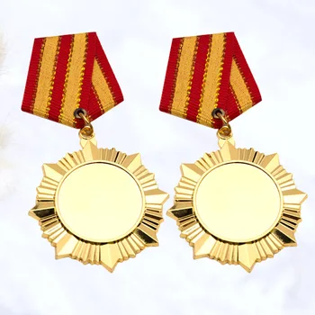 Medalia de Medalii de Aur Locul Câștigător al Premiului Întâi Copii Concurs de Metal 1 Blankgraduation Participarea Insigne Goldenstar 