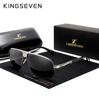 KINGSEVEN Nou Retro Unisex Aluminiu Magneziu Barbati ochelari de Soare Polarizat Vintage Ochelari, Accesorii Ochelari de Soare Pentru Barbati N706